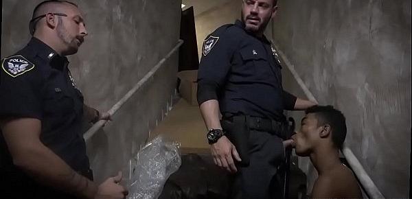  Gay police creampie movie and xxx sexy hot photo Suspect on the Run,
